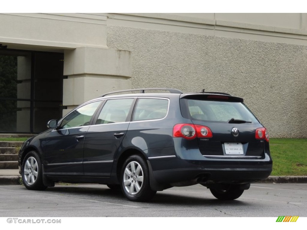 2007 Passat 2.0T Wagon - Blue Graphite Metallic / Latte Macchiato photo #32