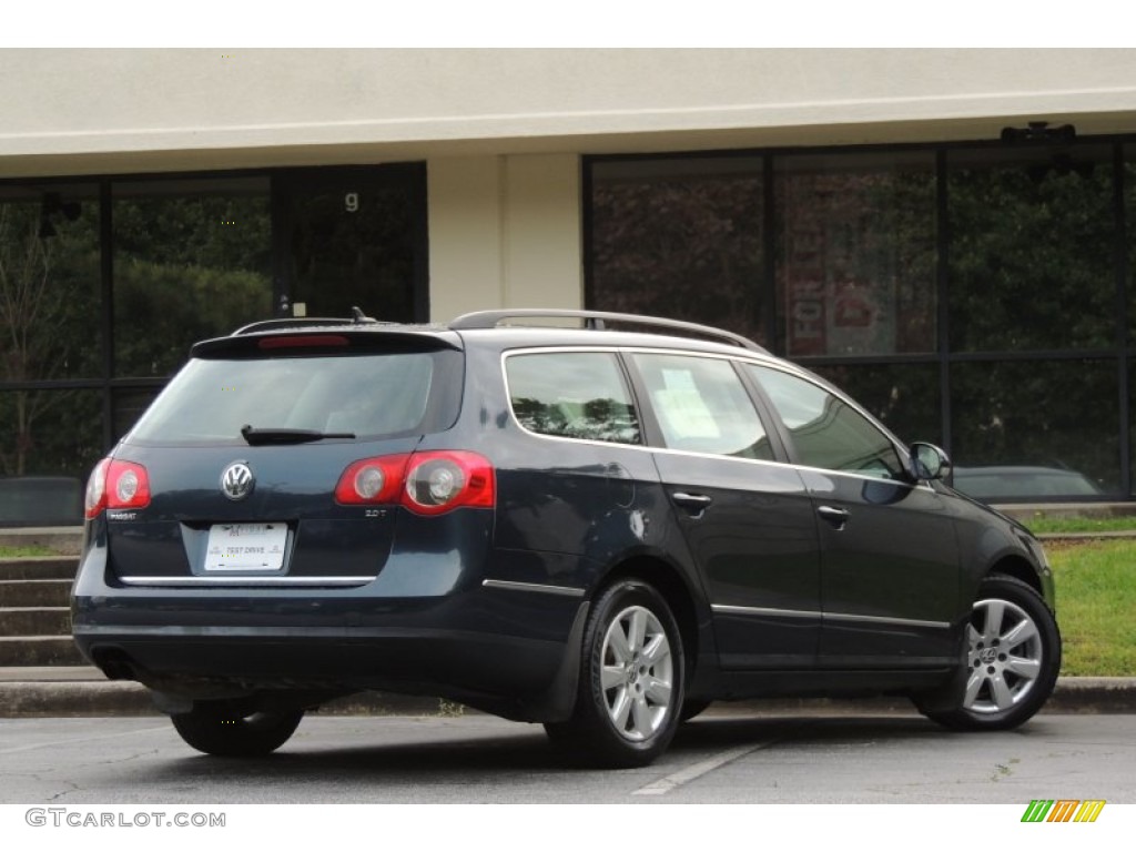 2007 Passat 2.0T Wagon - Blue Graphite Metallic / Latte Macchiato photo #33