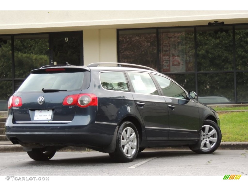 2007 Passat 2.0T Wagon - Blue Graphite Metallic / Latte Macchiato photo #35