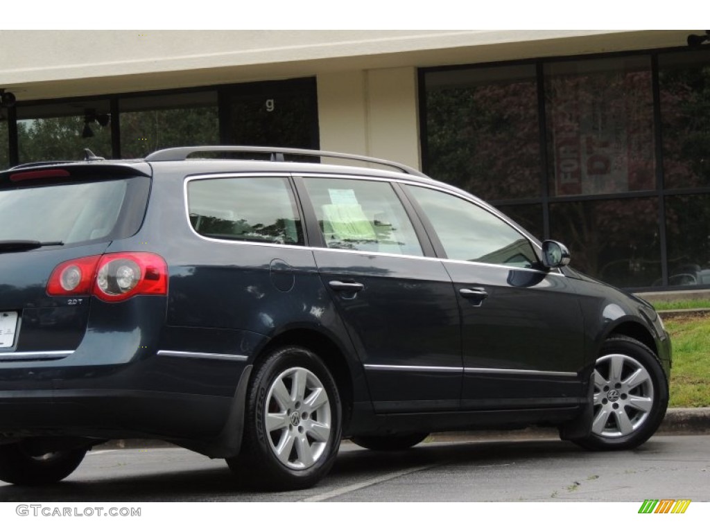 2007 Passat 2.0T Wagon - Blue Graphite Metallic / Latte Macchiato photo #36