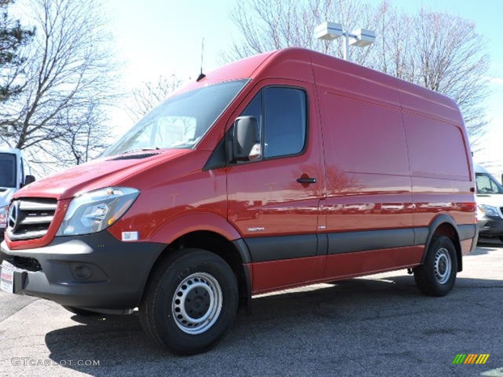 2015 Sprinter 2500 High Roof Cargo Van - Jupiter Red / Black photo #1