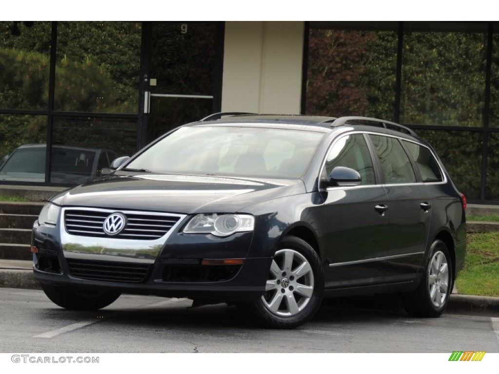 2007 Passat 2.0T Wagon - Blue Graphite Metallic / Latte Macchiato photo #37