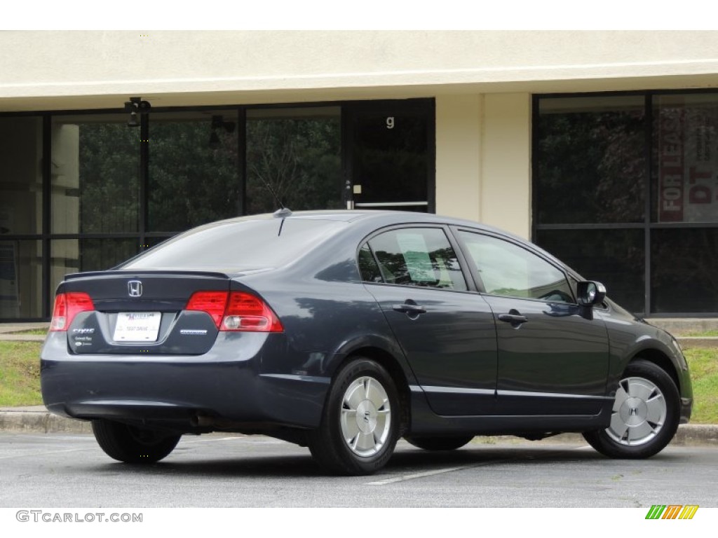 2008 Civic Hybrid Sedan - Magnetic Pearl / Blue photo #9