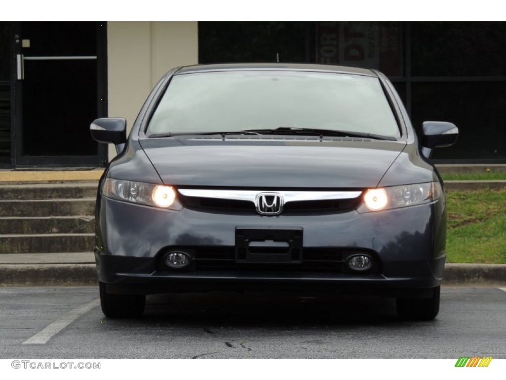 2008 Civic Hybrid Sedan - Magnetic Pearl / Blue photo #27