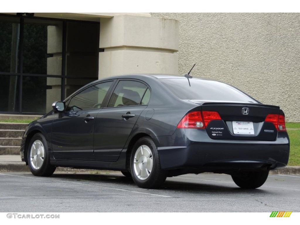 2008 Civic Hybrid Sedan - Magnetic Pearl / Blue photo #32