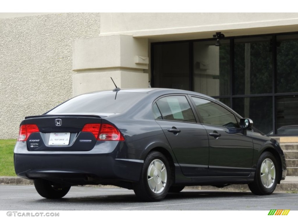 2008 Civic Hybrid Sedan - Magnetic Pearl / Blue photo #33