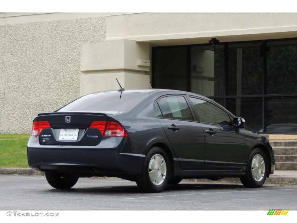 2008 Civic Hybrid Sedan - Magnetic Pearl / Blue photo #35