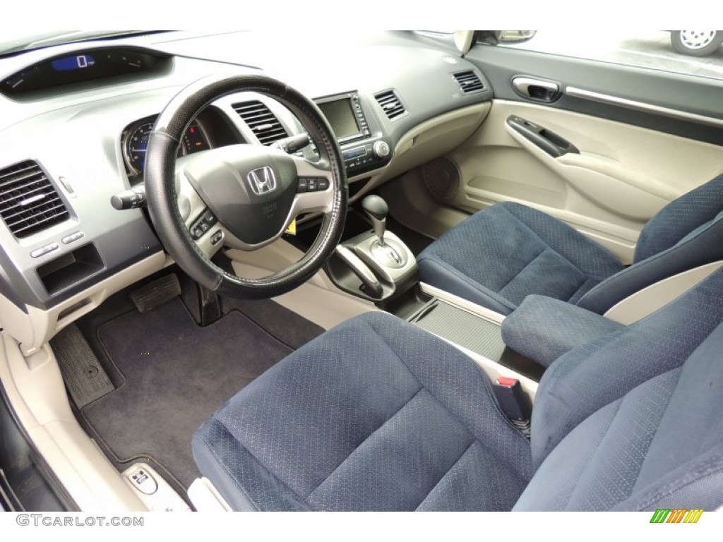 2008 Civic Hybrid Sedan - Magnetic Pearl / Blue photo #36