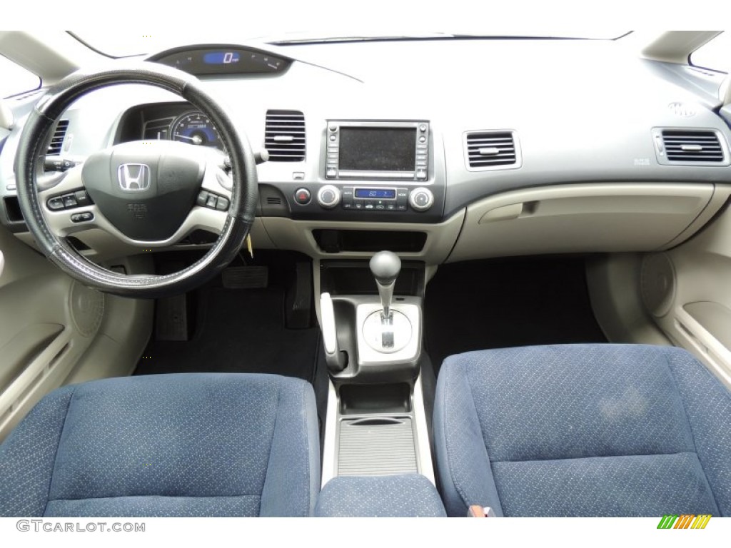 2008 Civic Hybrid Sedan - Magnetic Pearl / Blue photo #37