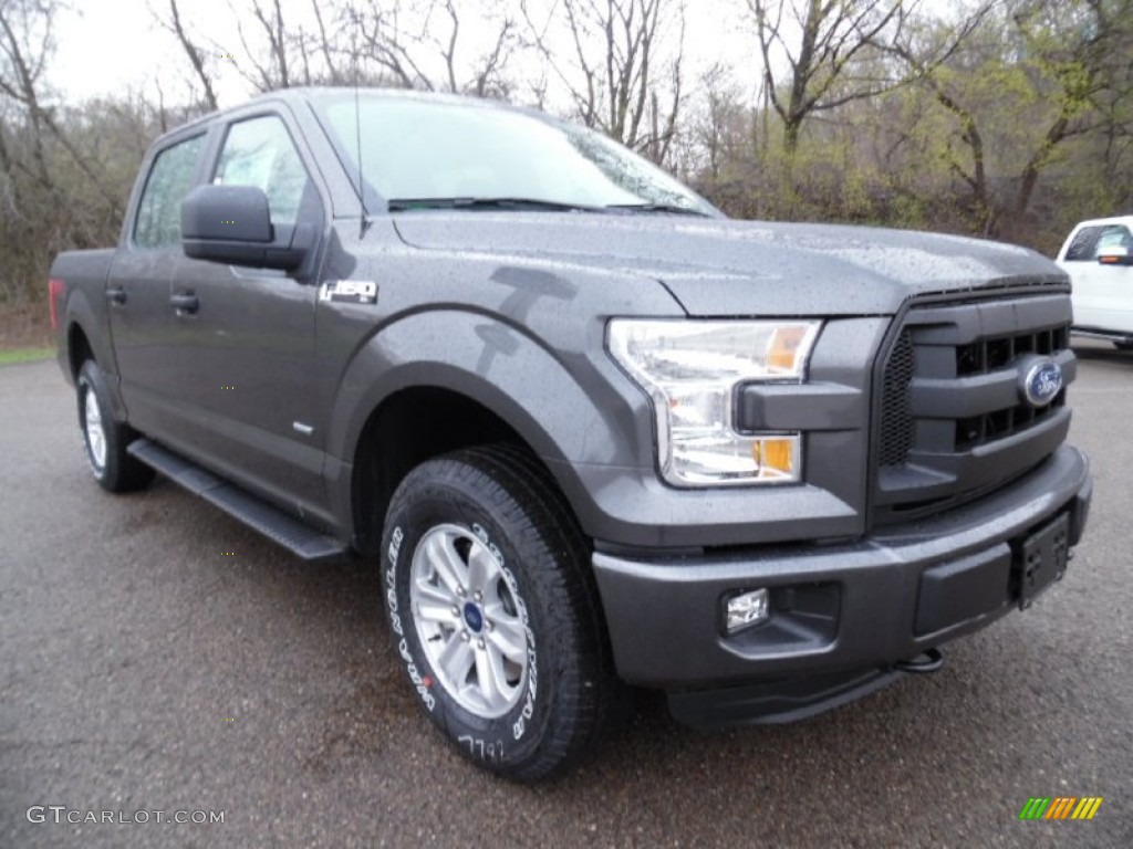 2015 F150 XL SuperCrew 4x4 - Magnetic Metallic / Medium Earth Gray photo #10