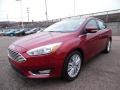 2015 Ruby Red Metallic Ford Focus Titanium Sedan  photo #7