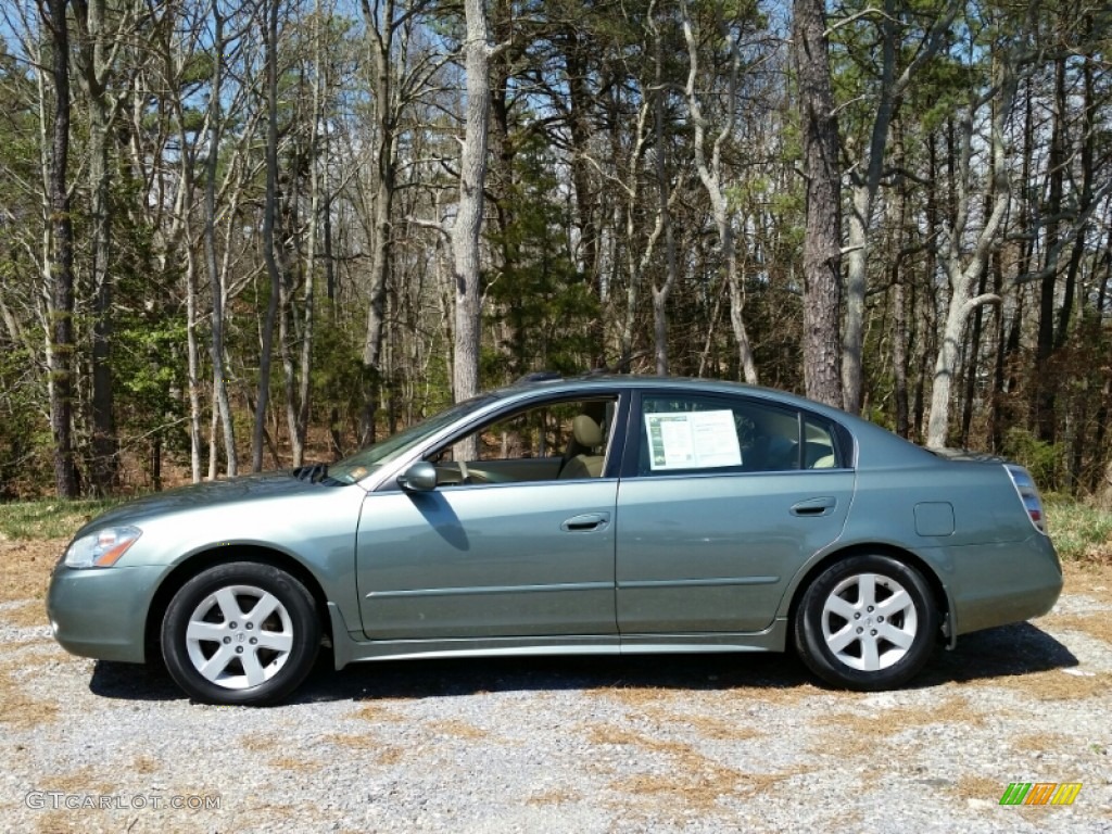 2003 Altima 2.5 SL - Mystic Emerald Green / Blond photo #5