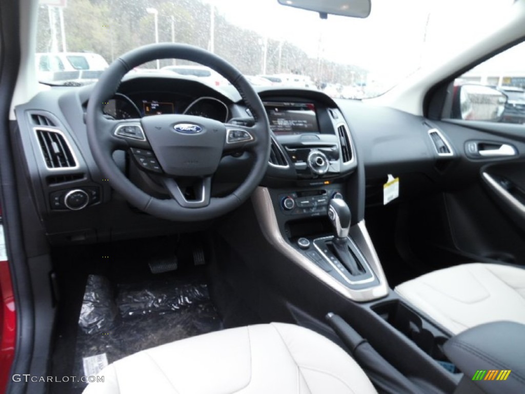 Medium Soft Ceramic Interior 2015 Ford Focus Titanium Sedan Photo #103194250