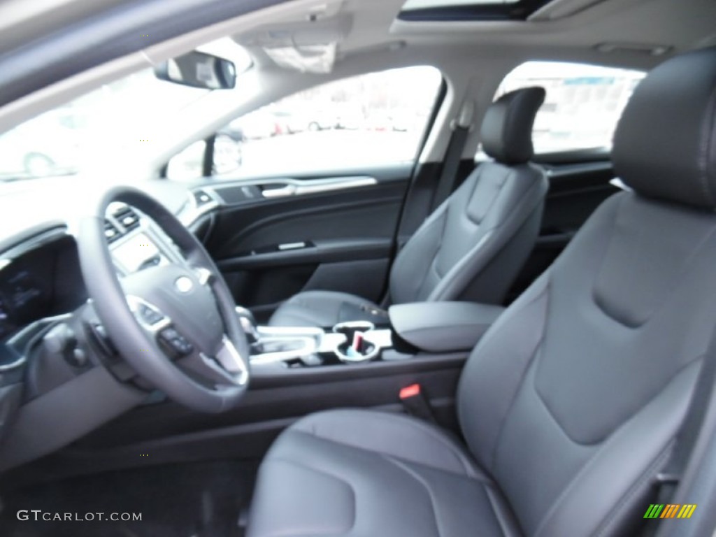 2015 Ford Fusion Titanium AWD Front Seat Photo #103194661