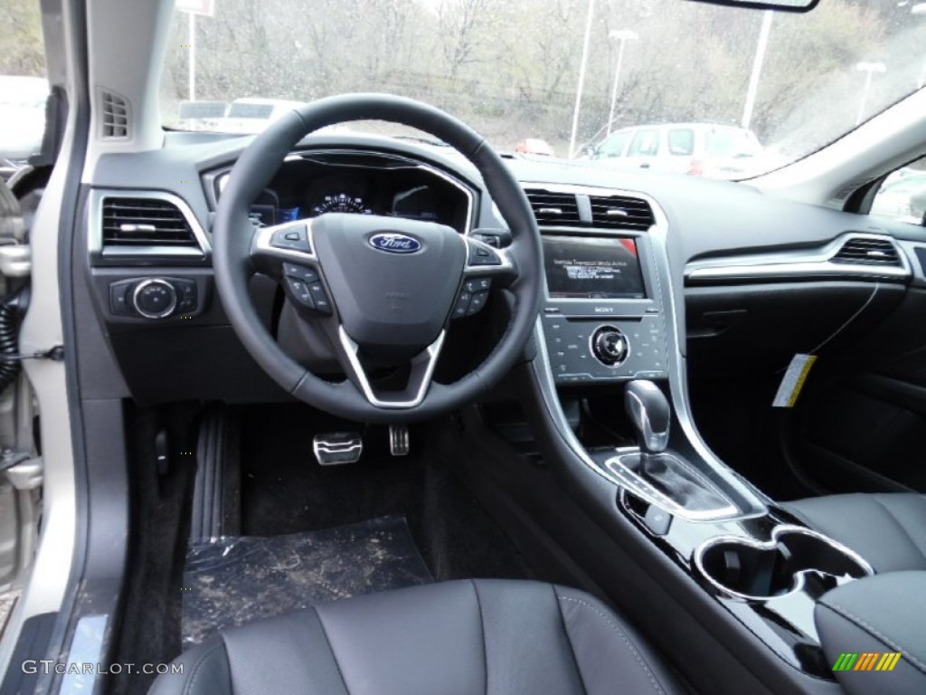 Charcoal Black Interior 2015 Ford Fusion Titanium AWD Photo #103194703