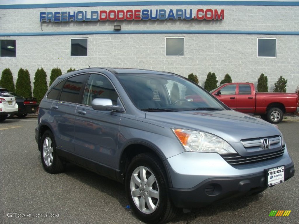 2009 CR-V EX-L 4WD - Glacier Blue Metallic / Gray photo #1