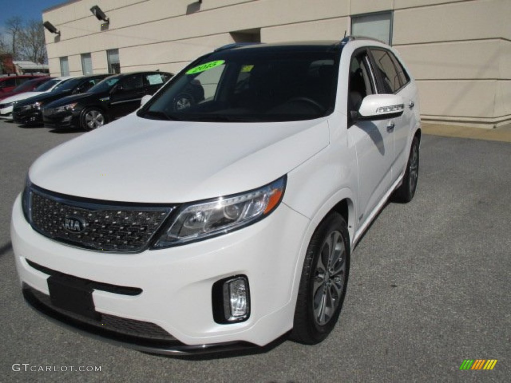 2015 Sorento SX AWD - Snow White Pearl / Black photo #2