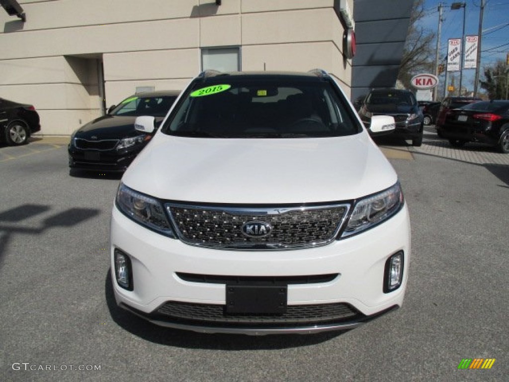 2015 Sorento SX AWD - Snow White Pearl / Black photo #9