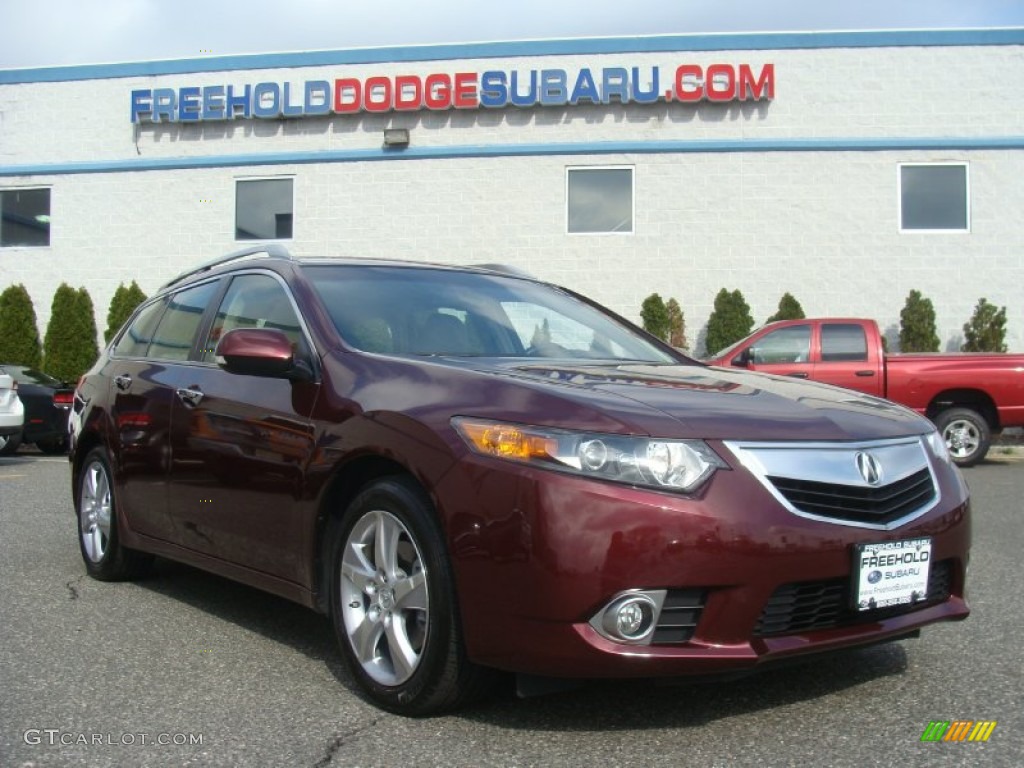2012 TSX Sport Wagon - Basque Red Pearl / Taupe photo #1