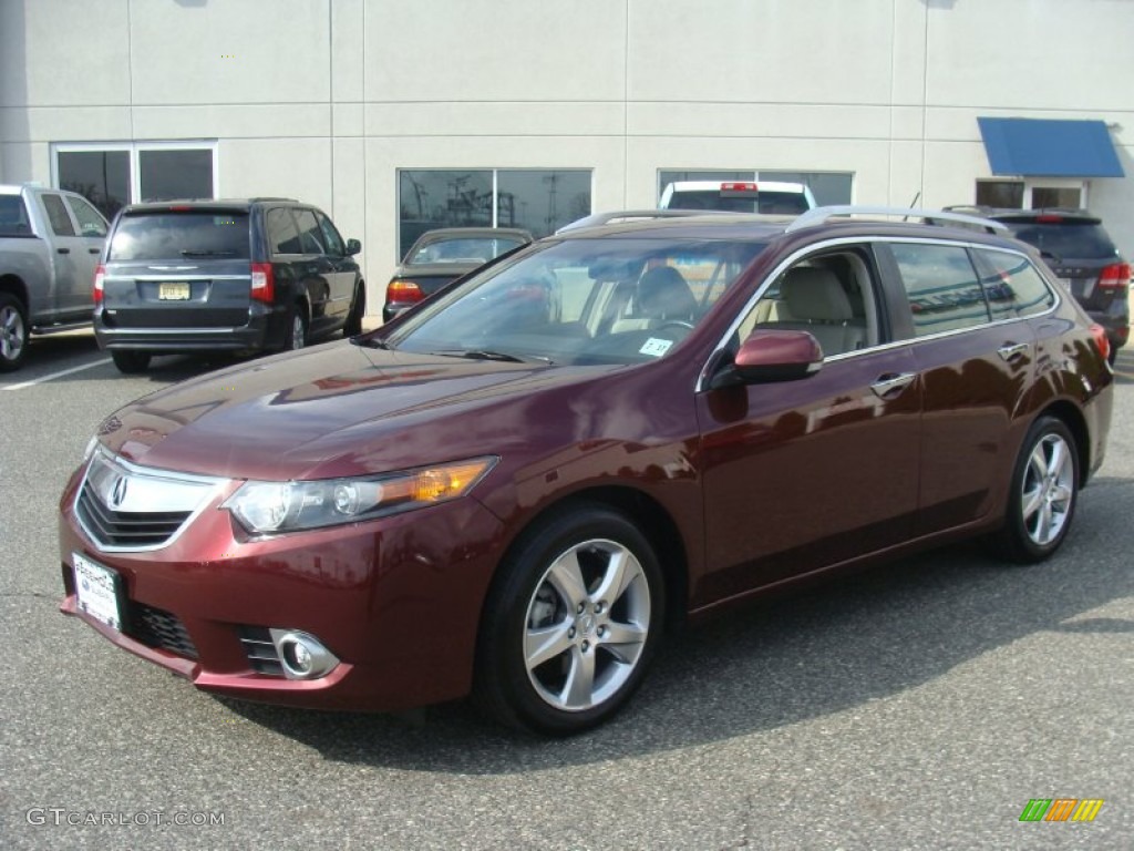 2012 TSX Sport Wagon - Basque Red Pearl / Taupe photo #3
