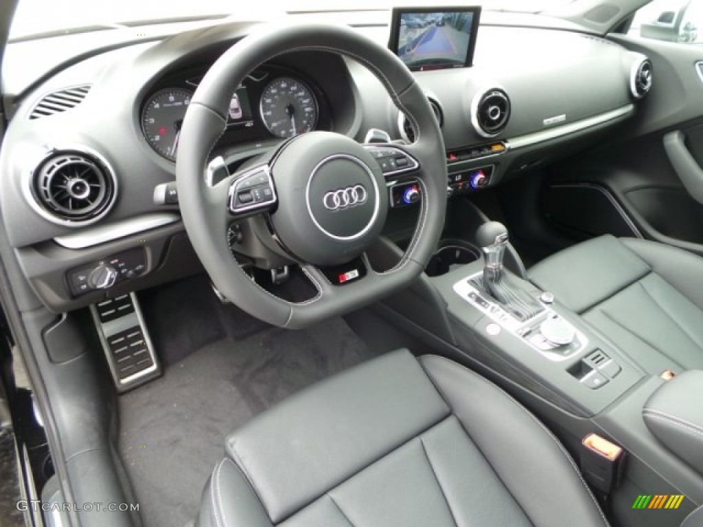 Black/Dark Silver Interior 2015 Audi S3 2.0T Prestige quattro Photo #103197605