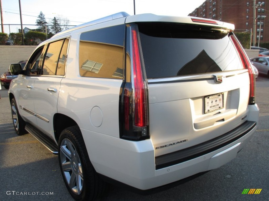 2015 Escalade Luxury 4WD - White Diamond Tricoat / Shale/Cocoa photo #4