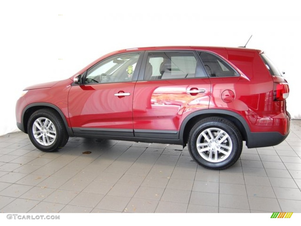 2015 Sorento LX - Remington Red / Beige photo #11