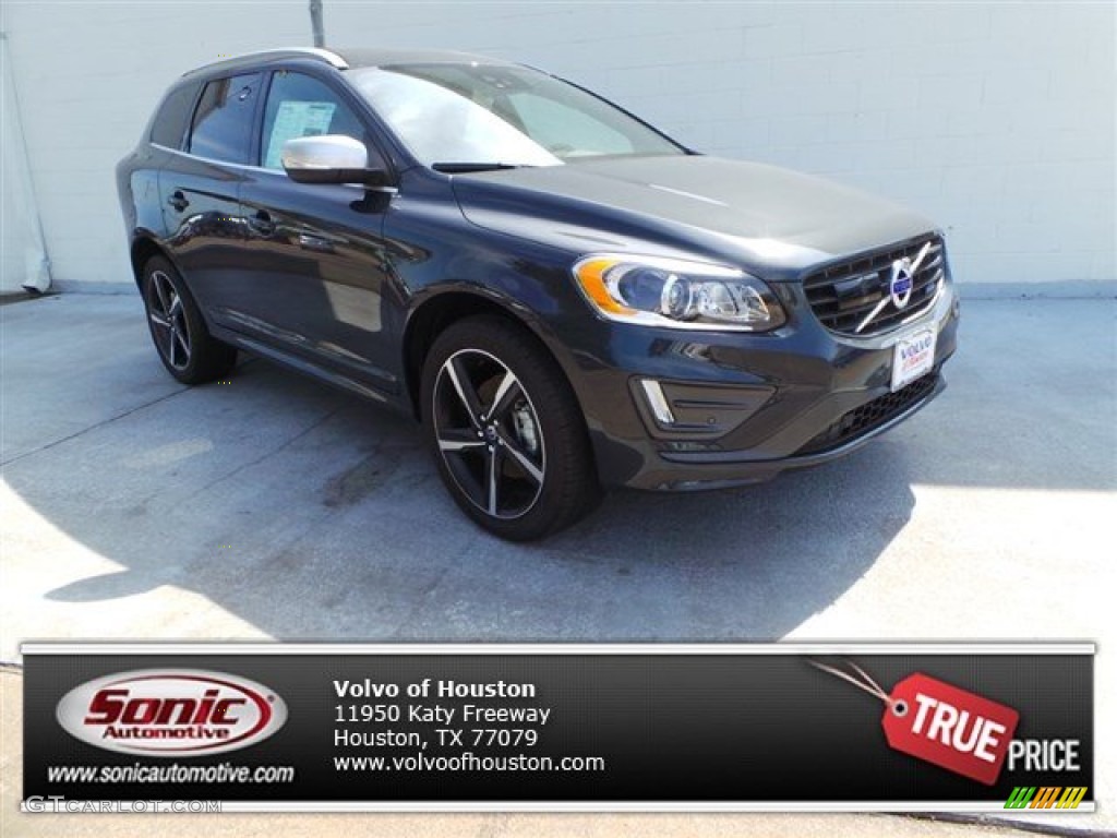2015 XC60 T6 AWD R-Design - Savile Grey Metallic / R-Design Off Black photo #1