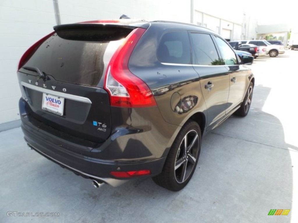 2015 XC60 T6 AWD R-Design - Savile Grey Metallic / R-Design Off Black photo #6