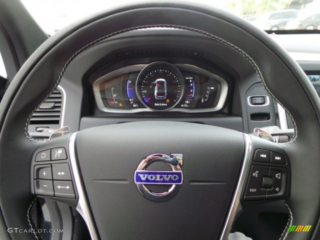 2015 XC60 T6 AWD R-Design - Savile Grey Metallic / R-Design Off Black photo #21