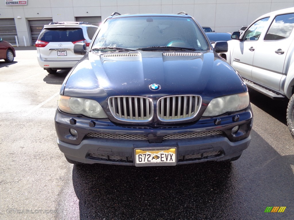 2004 X5 4.4i - Toledo Blue Metallic / Grey photo #1