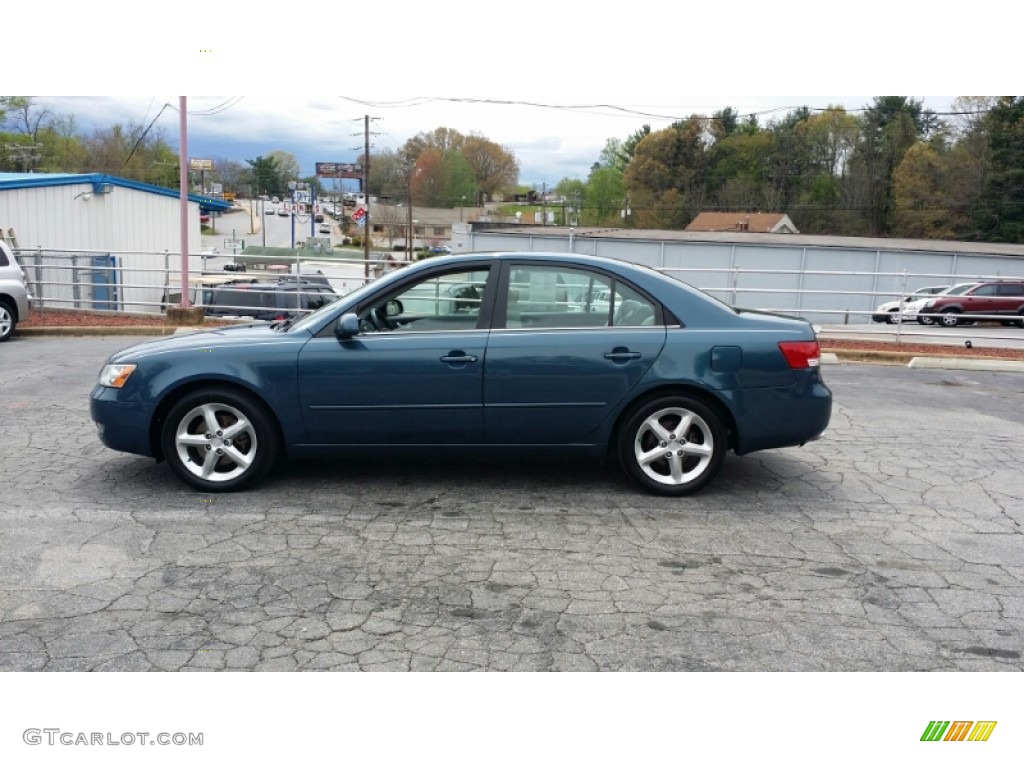 2006 Sonata GLS V6 - Aquamarine Pearl / Beige photo #2
