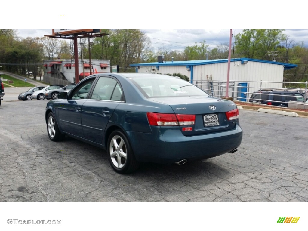2006 Sonata GLS V6 - Aquamarine Pearl / Beige photo #3