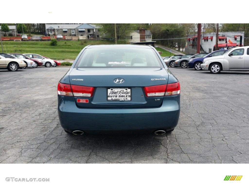 2006 Sonata GLS V6 - Aquamarine Pearl / Beige photo #4