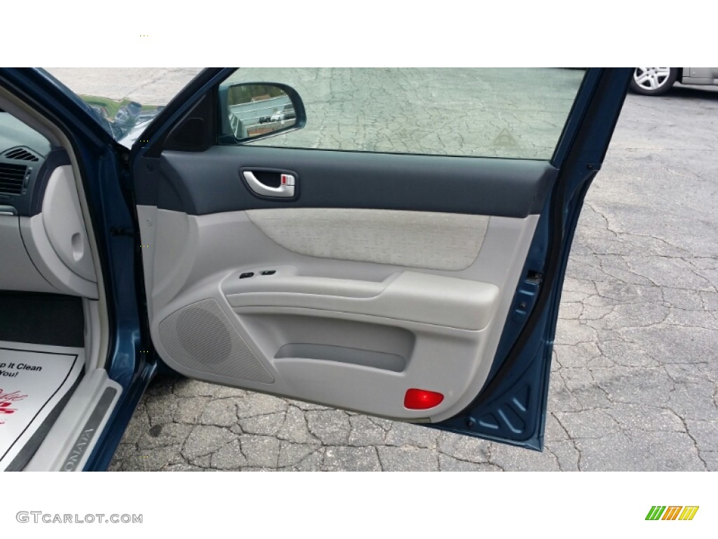 2006 Sonata GLS V6 - Aquamarine Pearl / Beige photo #9