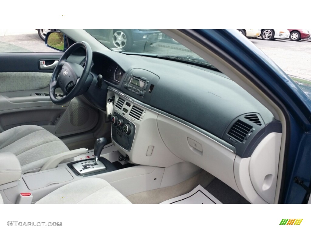 2006 Sonata GLS V6 - Aquamarine Pearl / Beige photo #10
