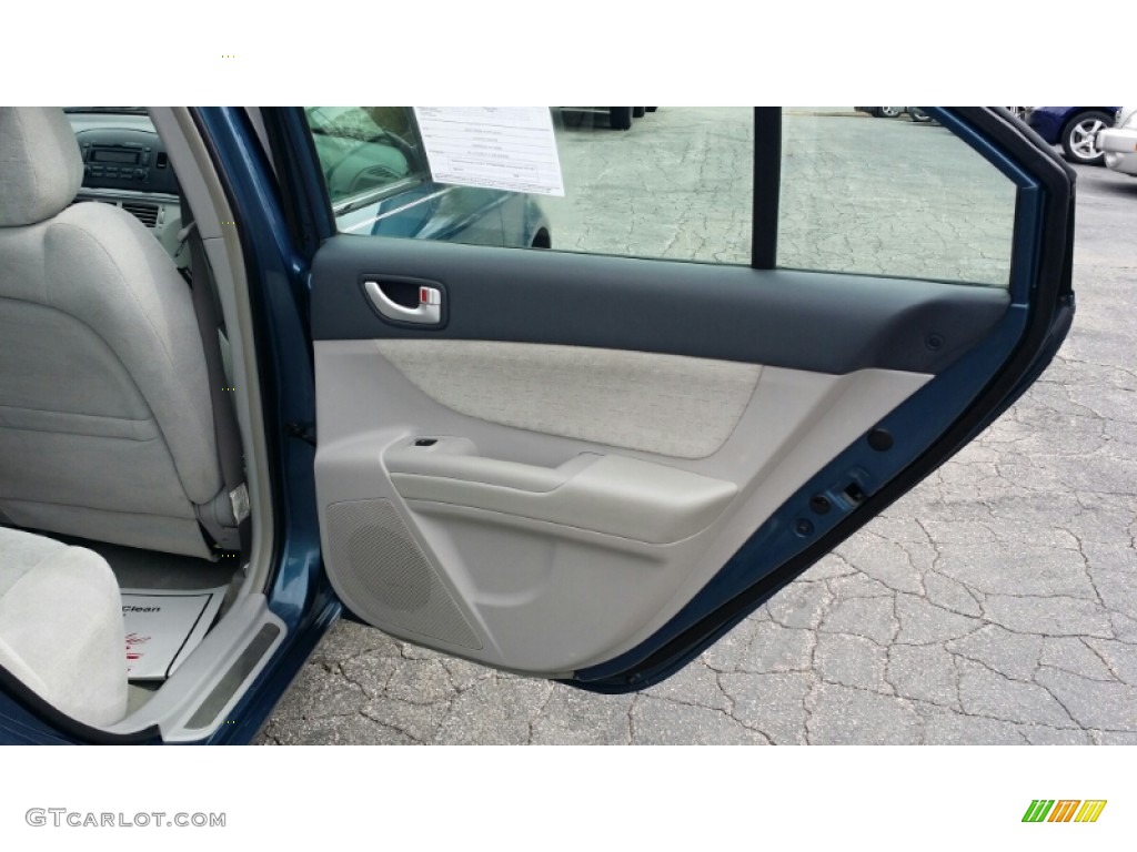 2006 Sonata GLS V6 - Aquamarine Pearl / Beige photo #12
