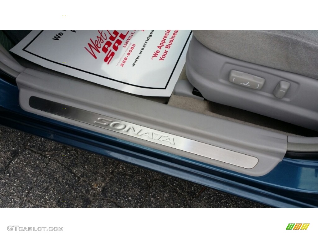 2006 Sonata GLS V6 - Aquamarine Pearl / Beige photo #20