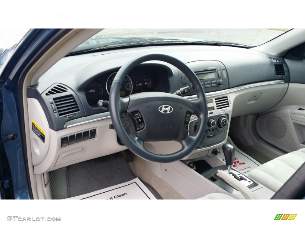 2006 Sonata GLS V6 - Aquamarine Pearl / Beige photo #22