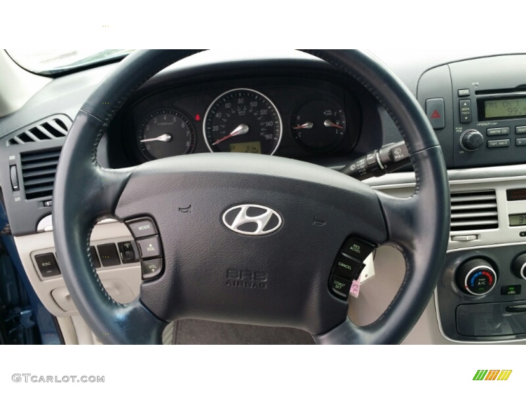 2006 Sonata GLS V6 - Aquamarine Pearl / Beige photo #23