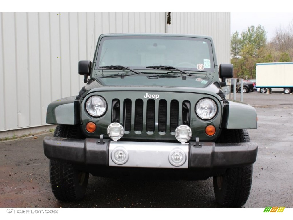 2010 Wrangler Unlimited Sahara 4x4 - Natural Green Pearl / Dark Khaki/Medium Khaki photo #8