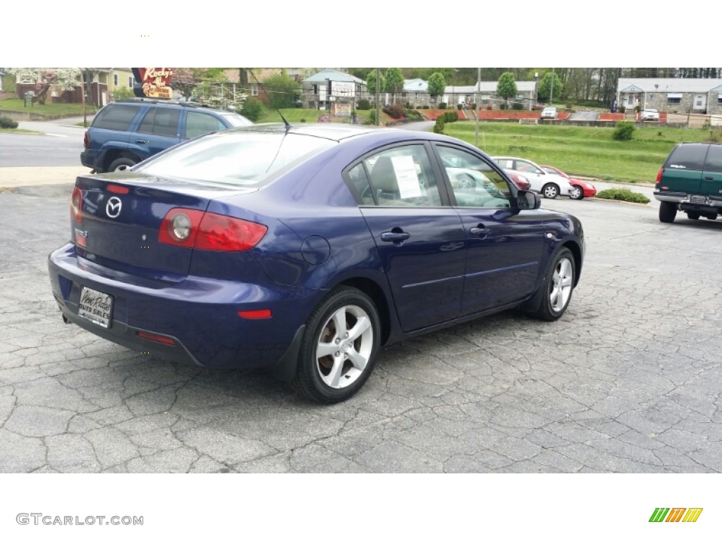 2004 MAZDA3 i Sedan - Strato Blue Mica / Beige photo #5