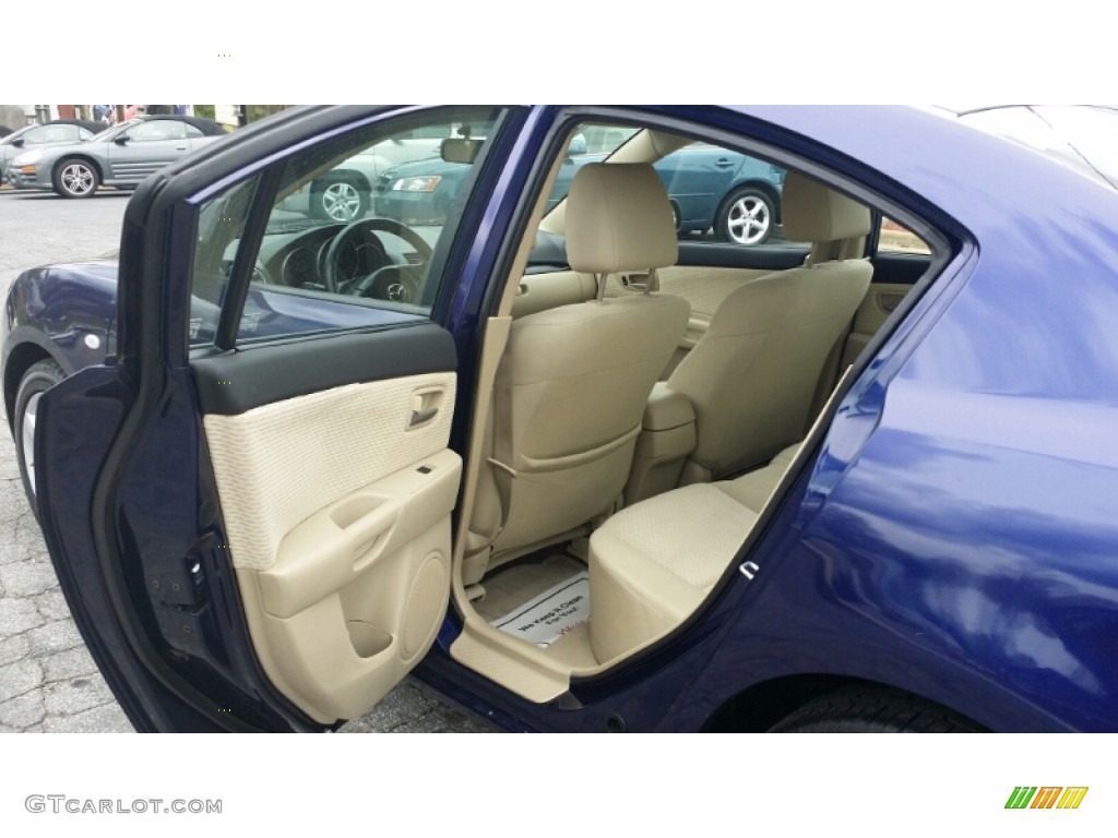 2004 MAZDA3 i Sedan - Strato Blue Mica / Beige photo #17