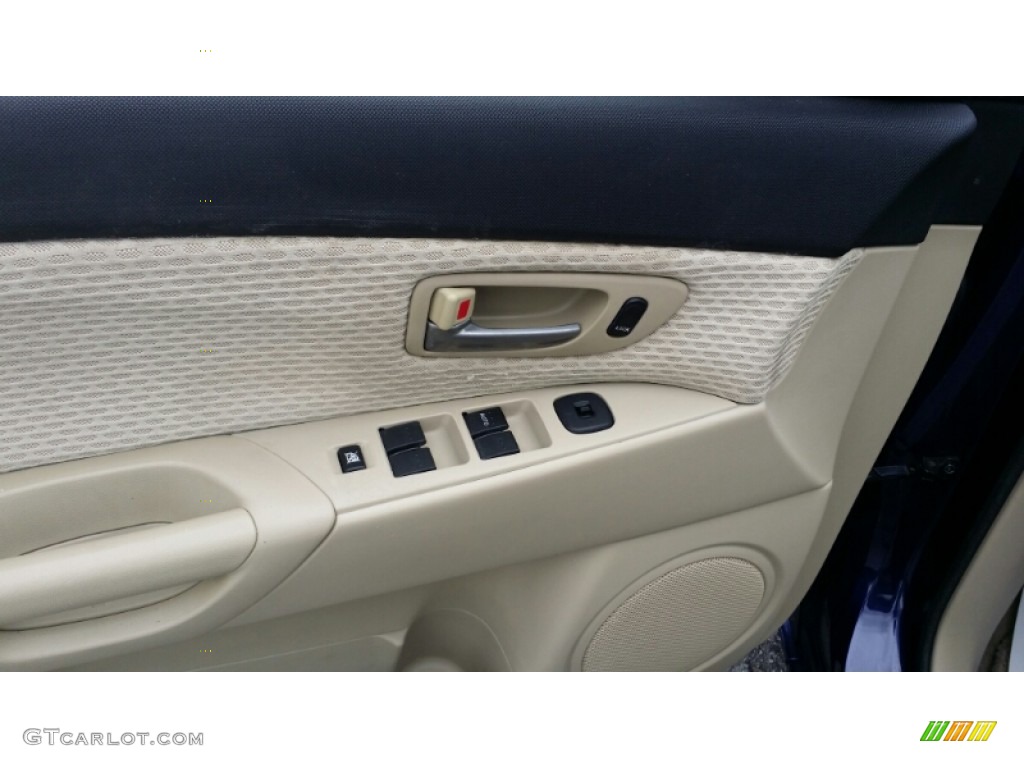2004 MAZDA3 i Sedan - Strato Blue Mica / Beige photo #21