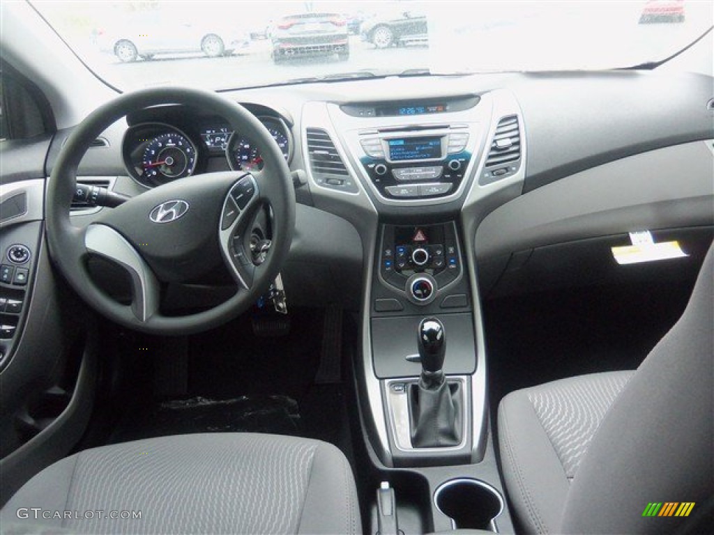 Gray Interior 2016 Hyundai Elantra SE Photo #103205728