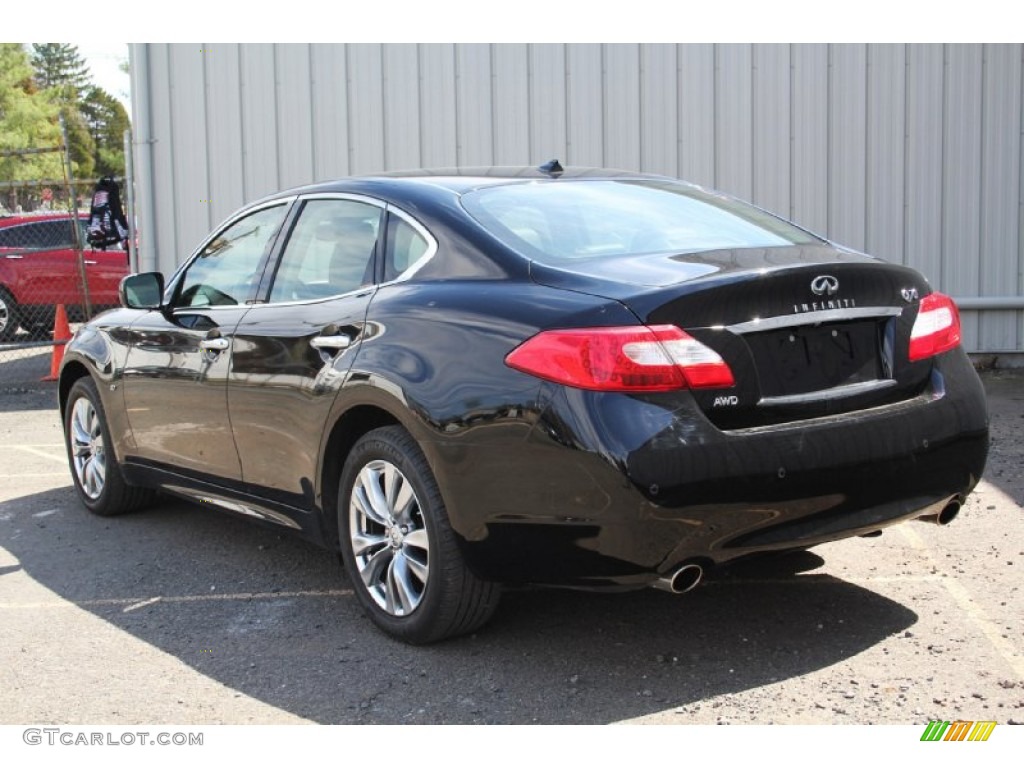 2014 Q70 3.7 AWD - Black Obsidian / Graphite photo #8