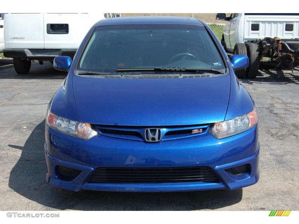 2007 Civic Si Coupe - Fiji Blue Metallic / Black photo #6