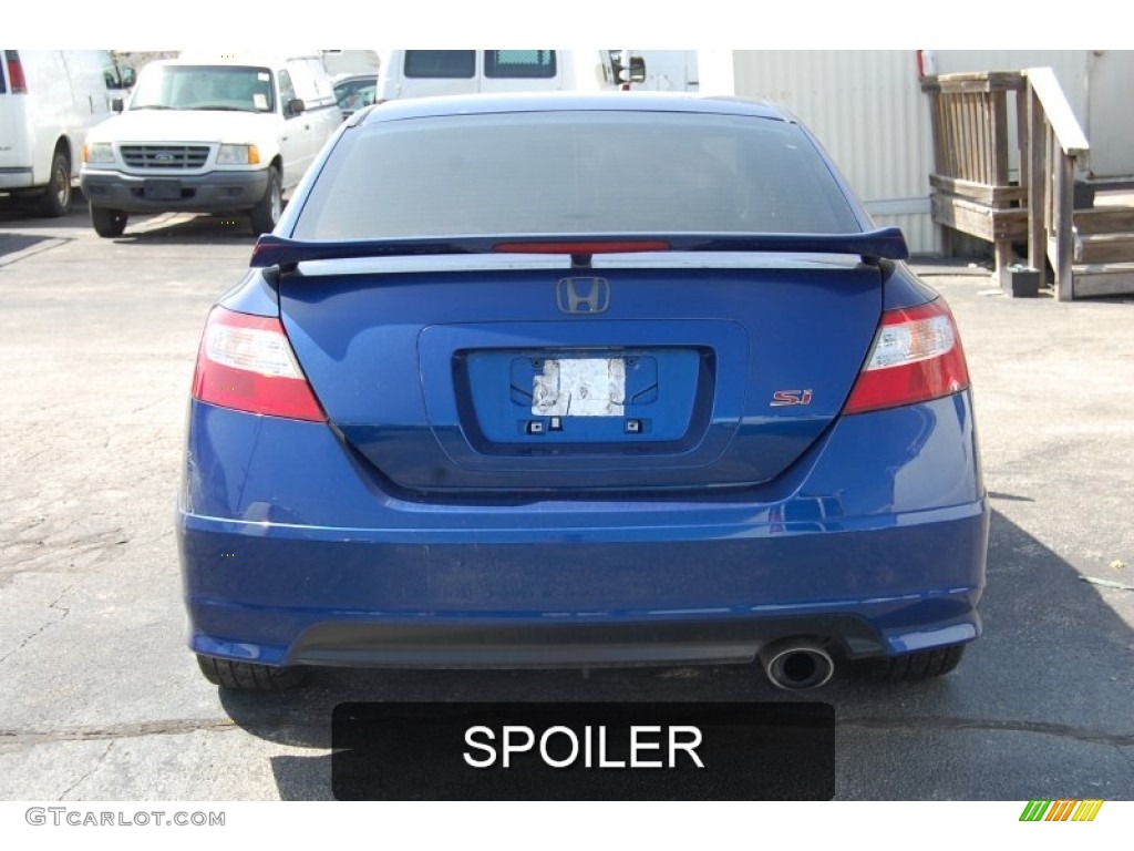 2007 Civic Si Coupe - Fiji Blue Metallic / Black photo #8
