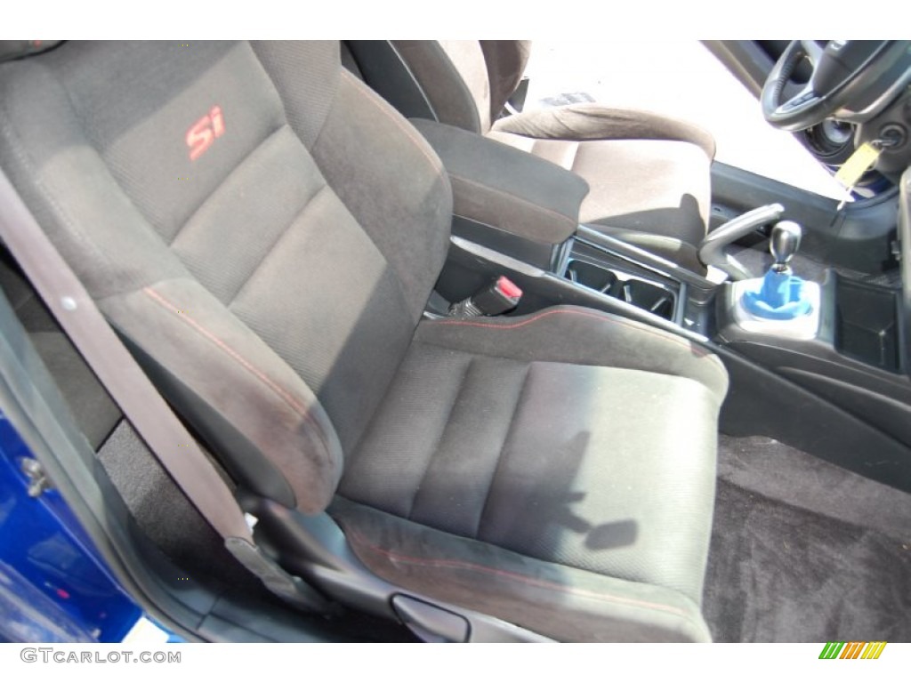2007 Civic Si Coupe - Fiji Blue Metallic / Black photo #41