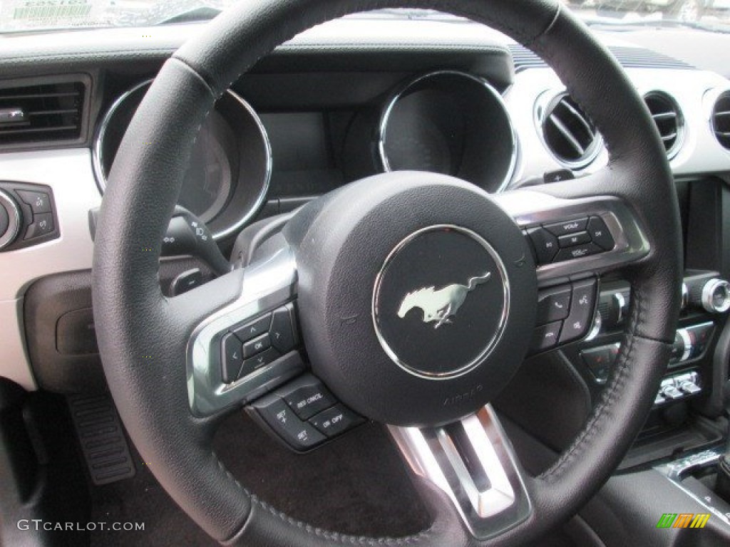 2015 Mustang GT Premium Coupe - Magnetic Metallic / Ebony photo #24